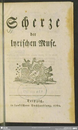 Scherze der lyrischen Muse