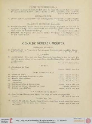 Gemälde neuerer Meister (Nr. 85-219)