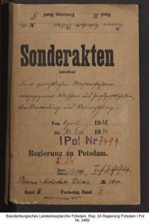 Einziehung, Verwendung und Vernichtung von Waffen und Jagdgerätschaften