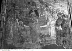 Szenen aus dem Marienleben, Marientod mit Mitgliedern der Familie Bovi