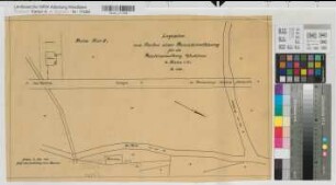 Wocklum (Balve) Beamtenwohnung Lageplan 1919 1 : 500 33 x 54,5 Zeichnung Landsberg-Velensches Bauamt Landsberg-Velen
