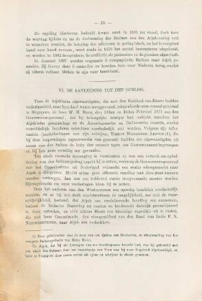 VI. De Aanleiding tot den oorlog