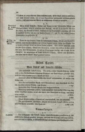 Achtes Capitel. Vom Toback und Tobacks-Pfeifen.