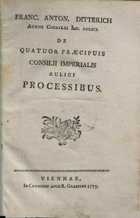 De Quatuor Praecipuis Consilii Imperialis Aulici Processibus