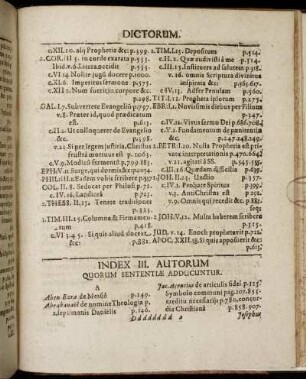 Index III. Autorum Quorum Sententiæ Adducuntur.