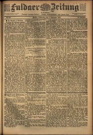 Ausgabe vom Donnerstag, den 04. September 1902.