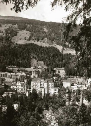 Bad Gastein, Stadt : Bad Gastein. Hotel-Fronten