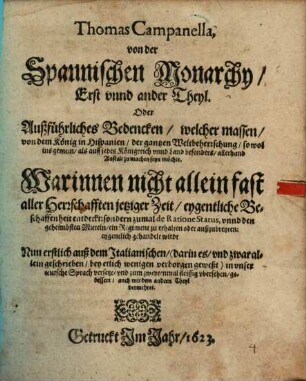 Von der Spanischen Monarchy