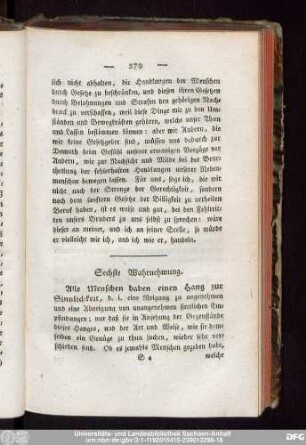 Sechste Wahrnehmung.