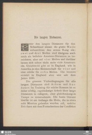 Die langen Distanzen