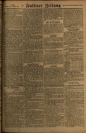 Zweite Ausgabe vom Mittwoch, den 31. Dezember 1919.