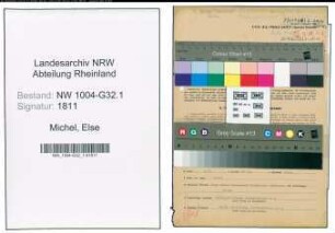Entnazifizierung Else Michel , geb. 22.08.1916 (Fuersorgerin)