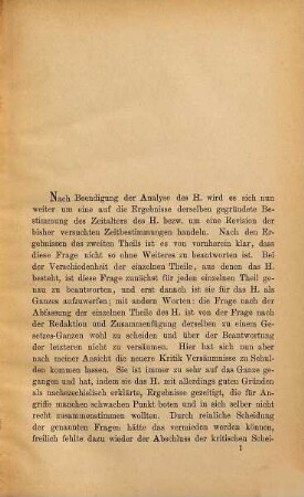 Das Zeitalter des Heiligkeits-Gesetzes ...