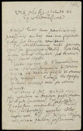Brief von Gottfried Wilhelm Leibniz an Friedrich Lucae