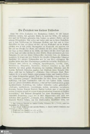 Die Örtlichkeit von Luthers Tischreden