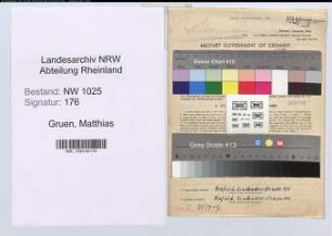 Entnazifizierung Matthias Gruen , geb. 03.06.1901 (Maschinenmeister)