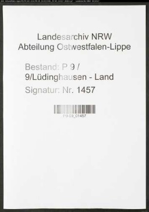 Sterberegister Standesamt Lüdinghausen-Land
