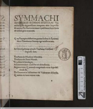 Epistolae familiares