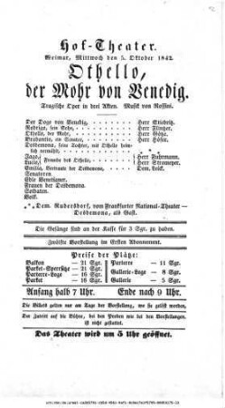 Othello, der Mohr von Venedig