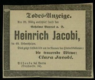 Jacobi, Heinrich