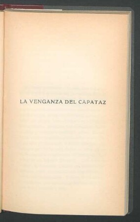 La venganza del capataz