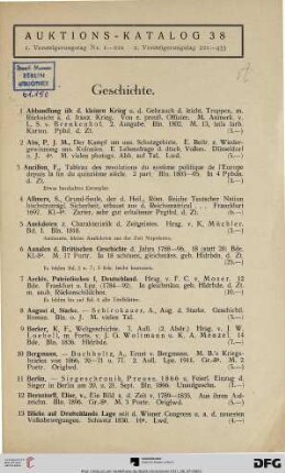 Geschichte (Nr. 1-134)