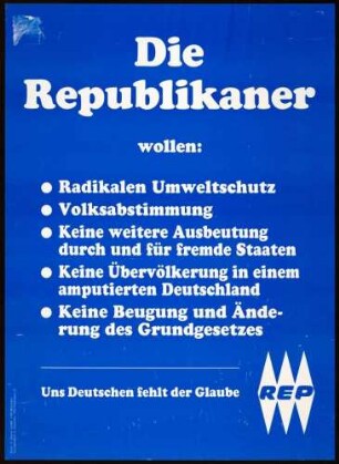 Republikaner, Bundestagswahl 1990 ?