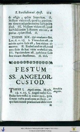 Festum SS. Angelor. Custod.