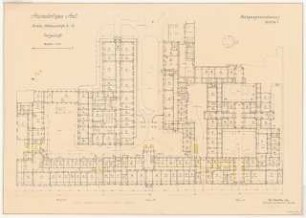Auswärtiges Amt, Berlin-Mitte: Grundriss Erdgeschoss (Belegungszeichnung) 1:200