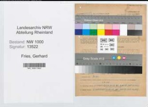 Entnazifizierung Gerhard Fries, geb. 30.03.1914 (Lehrer)