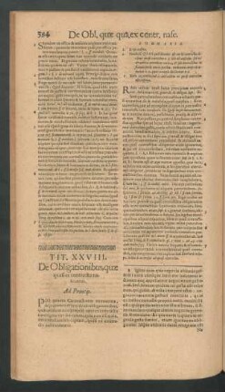 Tit. XXVIII. De Obligationibus, quae quasi ex contractu nascuntur.