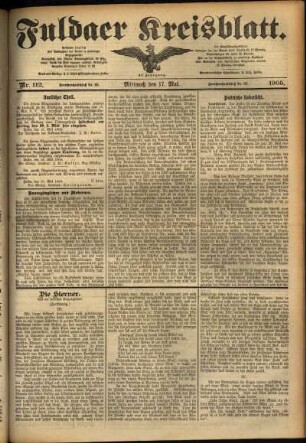Ausgabe vom Mittwoch, den 17. Mai 1905.