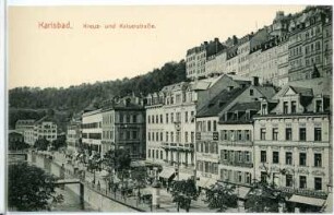 Karlsbad. Kreuzstraße und Kaiserstraße