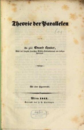 Theorie der Parallelen