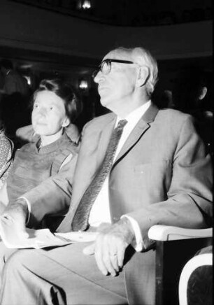 22. Tagung 1972 Mediziner; Im Hörsaal: Lady Eccles, Sir John C. Eccles