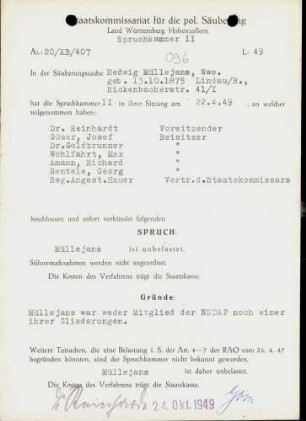Müllejans, Hedwig