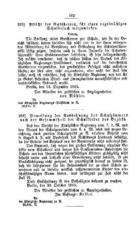 Pflicht der Gutsherren, für einen regelmäßigen Schulbesuch mitzuwirken : [V. Elementarschulwesen]
