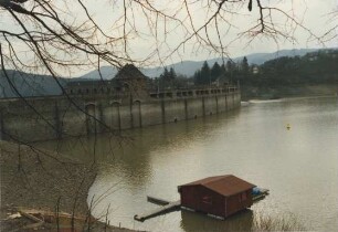 Edertalsperre bei Hochwasser