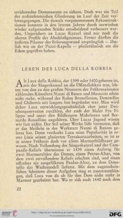 Leben des Luca della Robbia