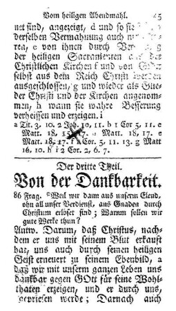Von der Dankbarkeit