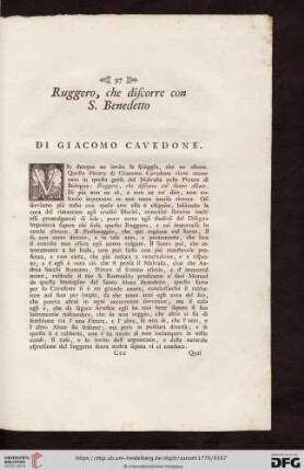 Ruggero, che discorre con S. Benedetto