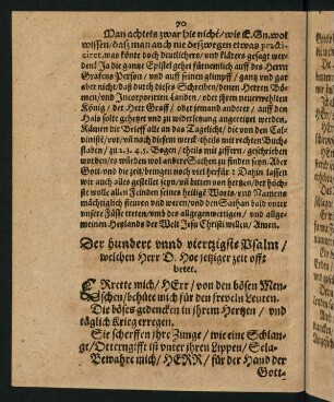 70-71, Der hundert unnd viertzigste Psalm