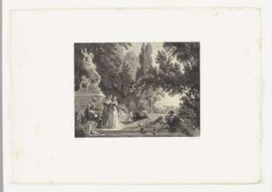 Sommerabend, Tafel 36 aus: "Les artistes contemporains", Band 2, Paris 1848