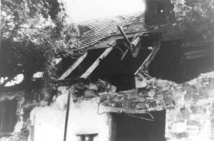 Ralbitz-Rosenthal-Naußlitz. Ehem. Jurasmühle, Teilansicht der ruinösen Gebäude (Aufnahme Hubertus Boden)