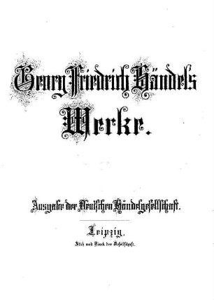 Georg Friedrich Händel's Werke, 24. Il trionfo del tempo e della verità