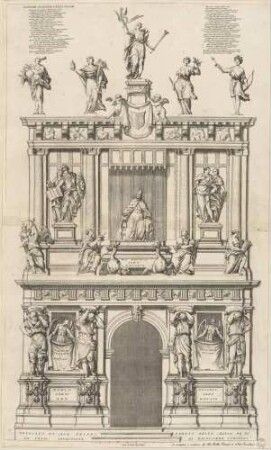Das Grabmal für den Dogen Giovanni Pesaro in der Frari-Kirche in Venedig
