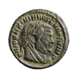 Münze, Follis (Follaro), 317 - 318 n. Chr.
