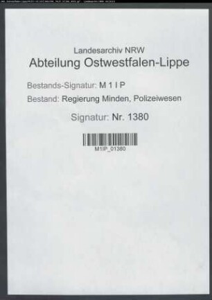 Nachweisungen über beschlagnahmtes Vermögen staatsfeindlicher Organisationen und Einzelpersonen im Amt Gadderbaum