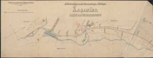 Schwerspat-Bergwerk Oberharmersbach; Allgemeine Erzgesellschaft "Hamburg": Klärbecken- und Bremsberg-Anlage, Lageplan 1:1000