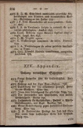 XXV. Appendix.